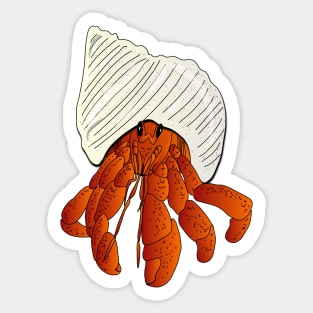 Hermit crab light version Sticker